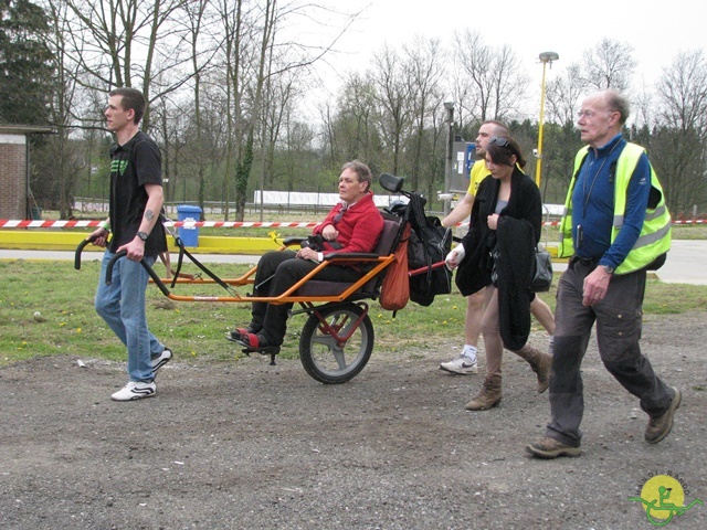 randonnée sportive avec joëlettes, Eghezée, 2014